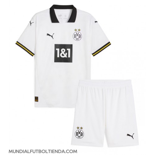 Camiseta Borussia Dortmund Tercera Equipación Replica 2024-25 para niños mangas cortas (+ Pantalones cortos)